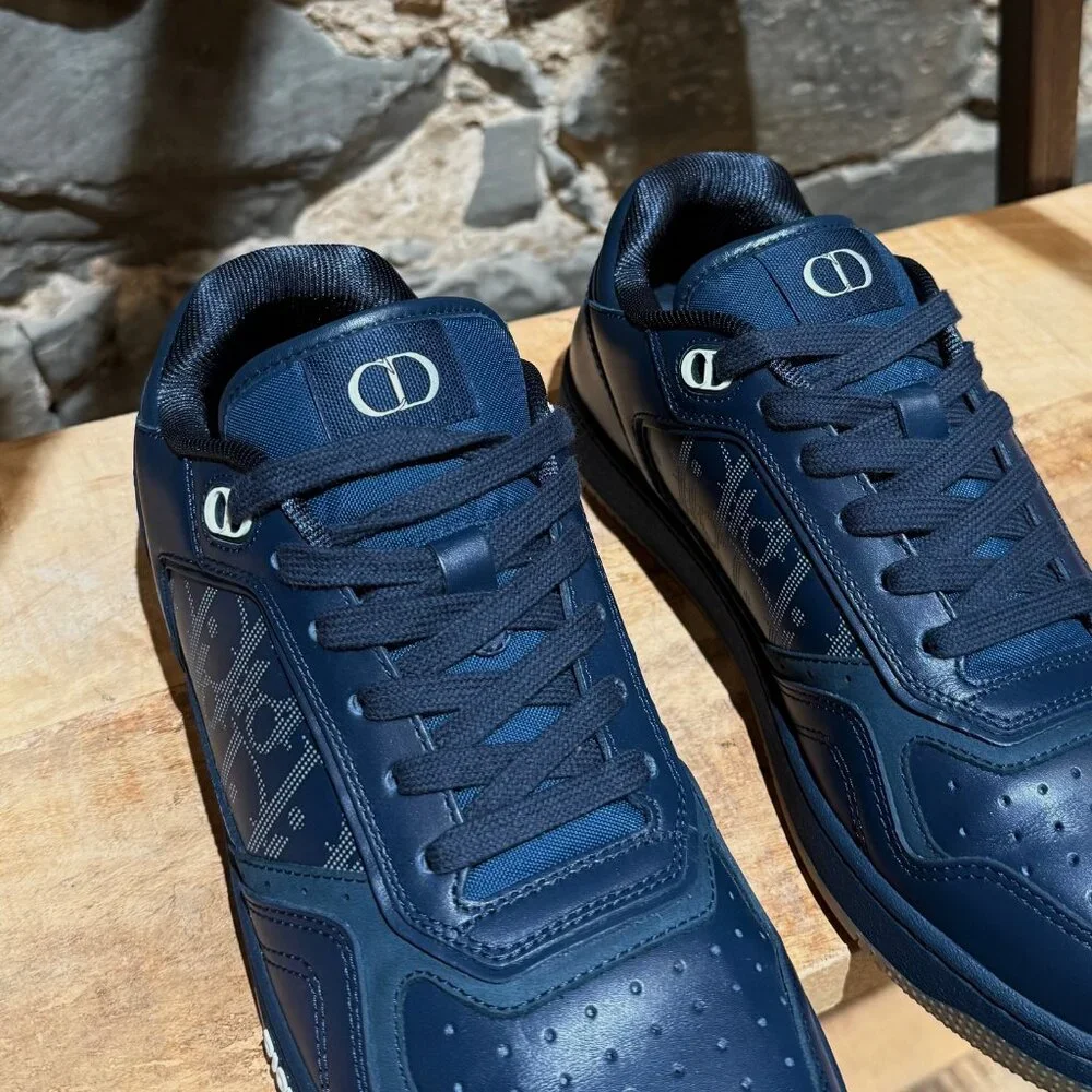 Dior B27 Blue Galaxy Oblique Low-top Sneakers - Picture 5 of 13